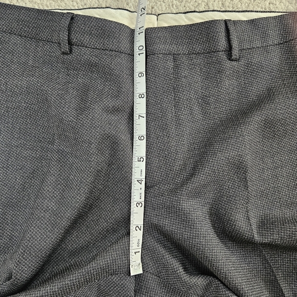 Paul Smith Gents Trousers Gray Wool Dress Pants Slacks Career Designer Mens 36 - Picture 6 of 9